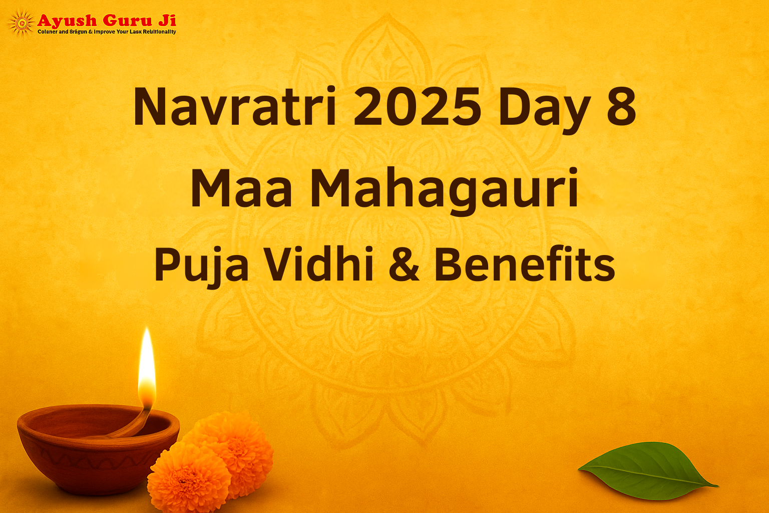Navratri 2025 Day 8: Maa Mahagauri Puja Vidhi & Benefits